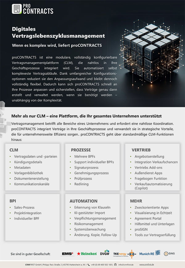 A4 Flyer proCONTRACTS | Beverage