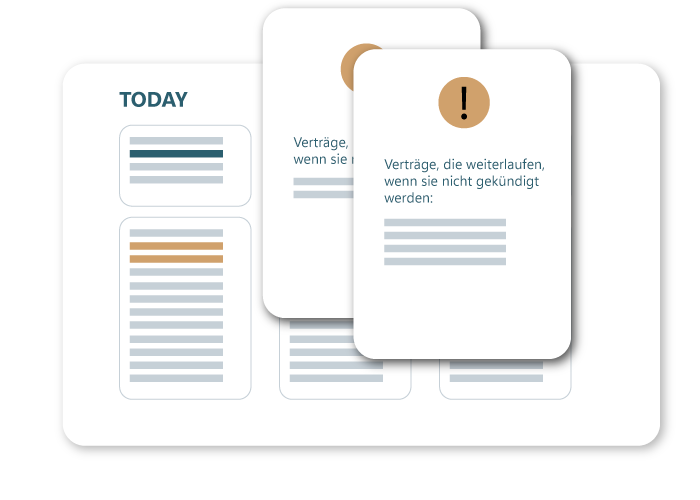 proCONTRACTS Vertragsmanagement Dashboard