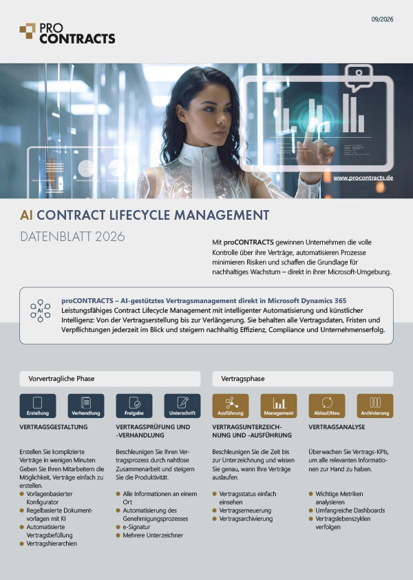 A4 Flyer proCONTRACTS Datenblatt